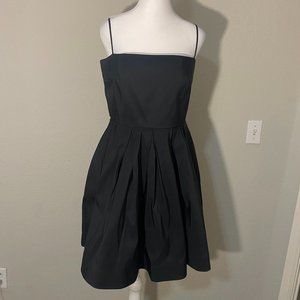 Red Valentino Black Cocktail Dress with Spaghetti Straps - Size EU 44